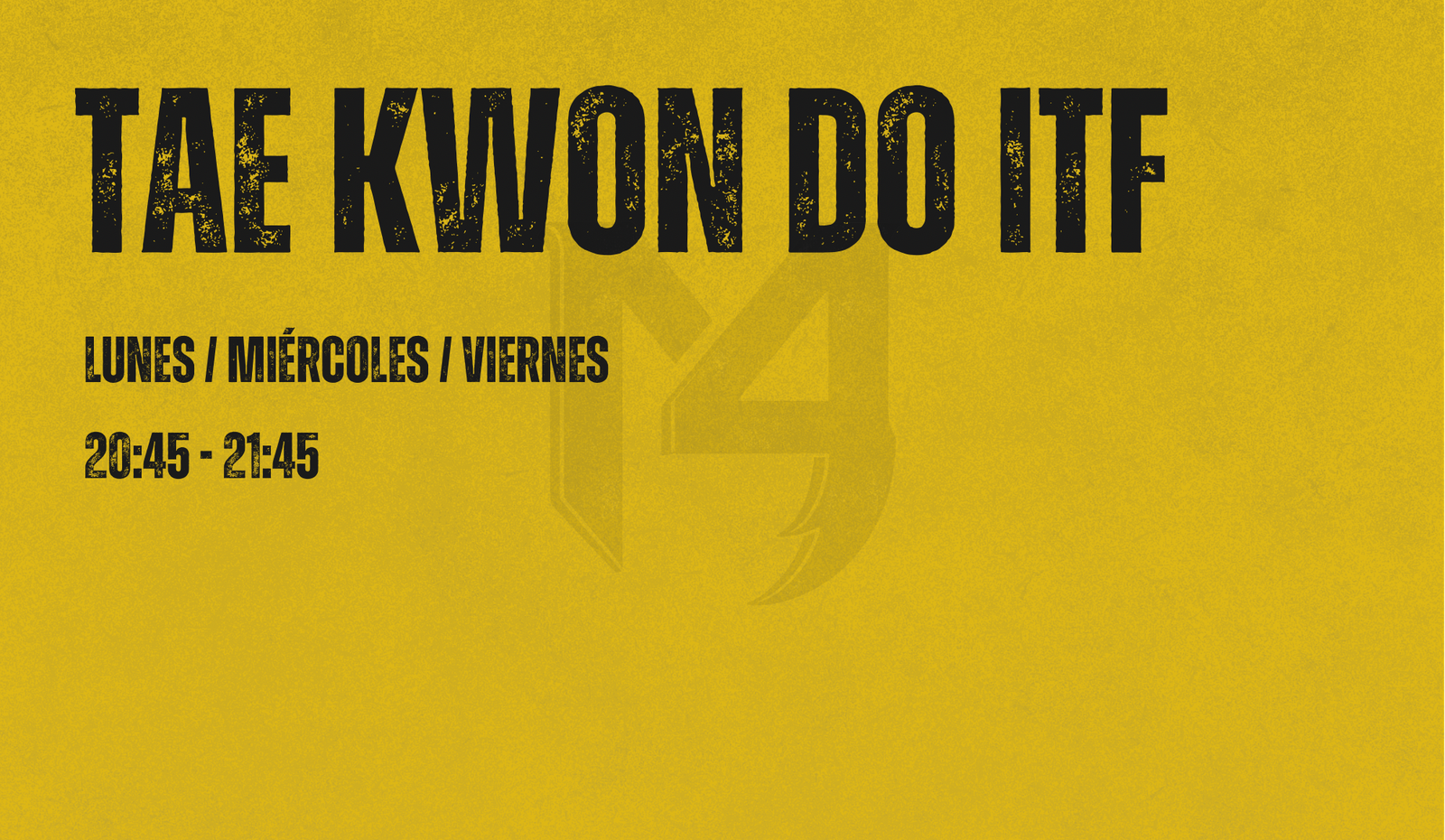 Horario Tae Kwon Do ITF M4RTIAL